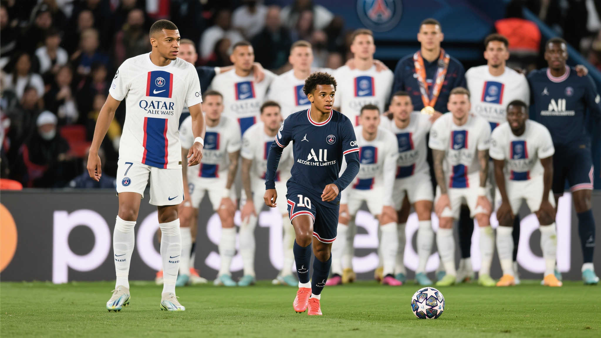 巴黎圣日耳曼主宰2024/25赛季欧冠最佳阵容评选 此外,新援中场明星如德国天才穆西亚拉(Jamal